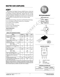 NGTB15N120FLWG Datasheet Cover