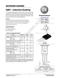 NGTB20N120IHWG Datasheet Cover