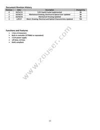 NHD-0108BZ-FSY-YBW-33V3 Datasheet Page 2
