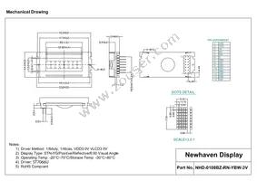 NHD-0108BZ-RN-YBW-3V Datasheet Page 3