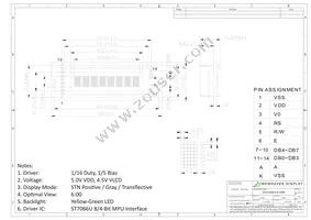 NHD-0108CZ-FL-GBW Datasheet Page 3