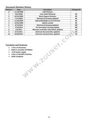 NHD-0108CZ-FSW-GBW-3V3 Datasheet Page 2