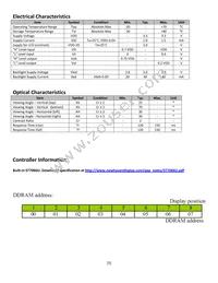 NHD-0108CZ-FSW-GBW-3V3 Datasheet Page 5