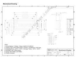 NHD-0112BZ-FL-YBW Datasheet Page 3