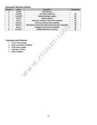 NHD-0116AZ-FL-YBW Datasheet Page 2