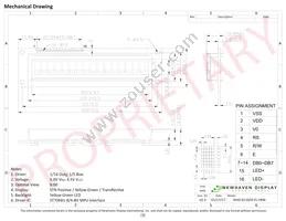 NHD-0116DZ-FL-YBW Datasheet Page 3
