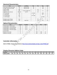 NHD-0116DZ-FL-YBW-33V Datasheet Page 5