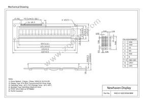 NHD-0116DZ-NSW-BBW Datasheet Page 3