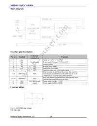 NHD-0116FZ-FL-GBW Datasheet Page 3