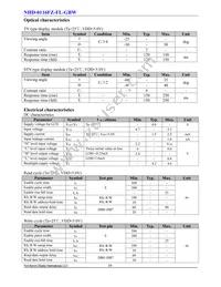 NHD-0116FZ-FL-GBW Datasheet Page 4