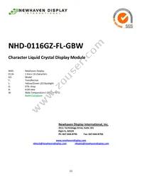 NHD-0116GZ-FL-GBW Datasheet Cover