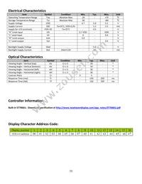 NHD-0116GZ-FSB-FBW Datasheet Page 5