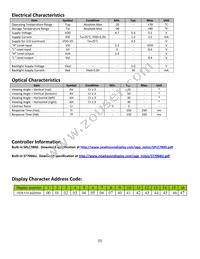 NHD-0116GZ-FSO-FBW Datasheet Page 5