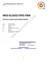 NHD-0116GZ-FSPG-FBW Cover
