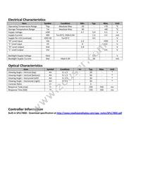 NHD-0116GZ-NSB-FBW Datasheet Page 5