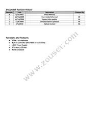 NHD-0116GZ-NSO-FBW Datasheet Page 2