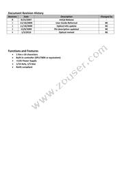 NHD-0116GZ-NSPG-FBW Datasheet Page 2