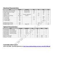 NHD-0116GZ-NSPG-FBW Datasheet Page 5