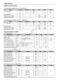 NHD-0140AZ-FL-YBW Datasheet Page 4