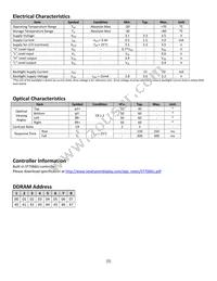 NHD-0208AZ-FSW-GBW-33V3 Datasheet Page 5