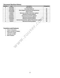 NHD-0208AZ-RN-YBW Datasheet Page 2