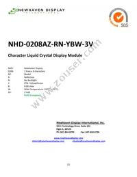 NHD-0208AZ-RN-YBW-3V Cover