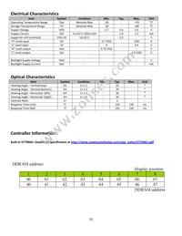 NHD-0208AZ-RN-YBW-3V Datasheet Page 5