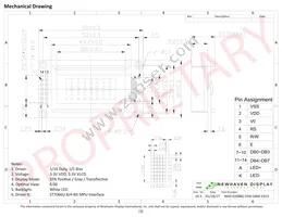 NHD-0208BZ-FSW-GBW-33V3 Datasheet Page 3