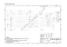 NHD-0208BZ-FSW-GBW-3V3 Datasheet Page 3
