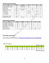 NHD-0208BZ-FSW-GBW-3V3 Datasheet Page 5