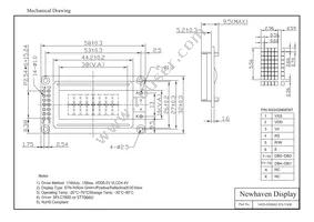 NHD-0208BZ-RN-YBW Datasheet Page 3