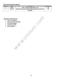 NHD-0208BZ-RN-YBW-33V Datasheet Page 2
