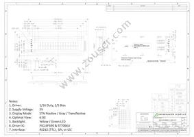NHD-0216B3Z-FL-GBW-V3 Datasheet Page 3