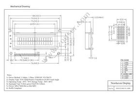 NHD-0216BZ-FL-GBW Datasheet Page 3