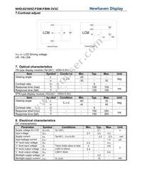 NHD-0216HZ-FSW-FBW-3V3C Datasheet Page 6