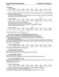 NHD-0216HZ-FSW-FBW-3V3C Datasheet Page 10