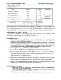 NHD-0216HZ-FSW-FBW-3V3C Datasheet Page 20