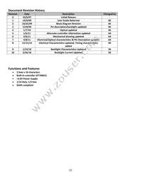 NHD-0216K1Z-FL-YBW Datasheet Page 2