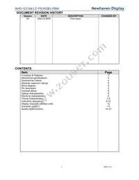 NHD-0216K1Z-FS(RGB)-FBW Datasheet Page 2