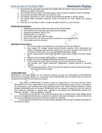 NHD-0216K1Z-FS(RGB)-FBW Datasheet Page 21