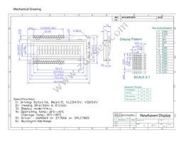 NHD-0216K1Z-FSO-FBW-L Datasheet Page 3