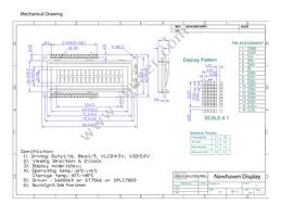 NHD-0216K1Z-FSPG-FBW-L Datasheet Page 3