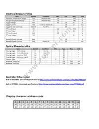 NHD-0216K1Z-FSPG-FBW-L Datasheet Page 5