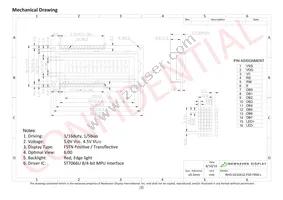 NHD-0216K1Z-FSR-FBW-L Datasheet Page 3