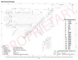 NHD-0216K1Z-FSW-FTW-FB1 Datasheet Page 3