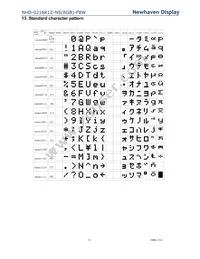 NHD-0216K1Z-NS(RGB)-FBW Datasheet Page 13