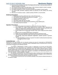 NHD-0216K1Z-NS(RGB)-FBW Datasheet Page 21