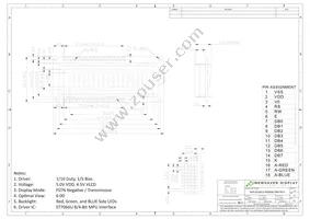 NHD-0216K1Z-NS(RGB)-FBW-REV1 Datasheet Page 3