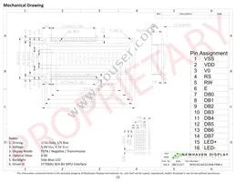 NHD-0216K1Z-NSB-FBW-L Datasheet Page 3