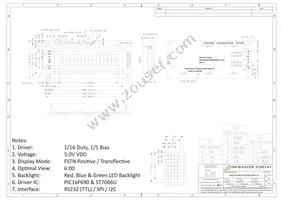 NHD-0216K3Z-FS(RGB)-FBW-V3 Datasheet Page 3